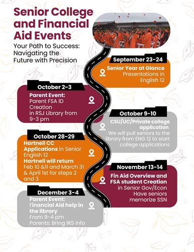 Financial Aid dates for students at RSJHS