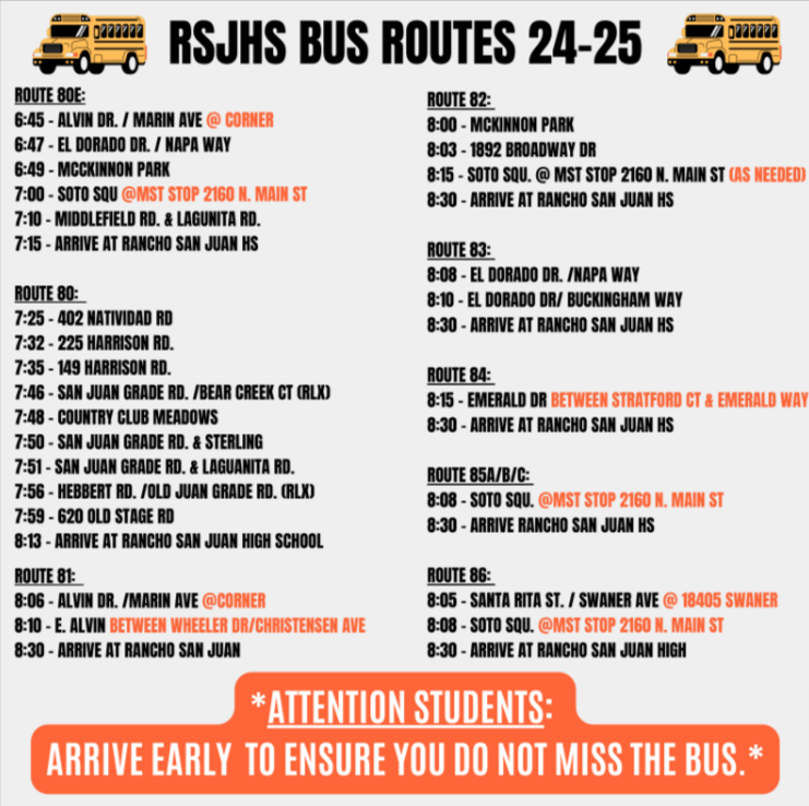 Bus Schedule Photo